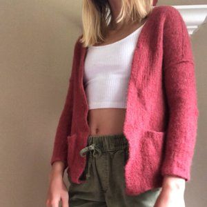Alpaca Wool Blend Free People Cardigan